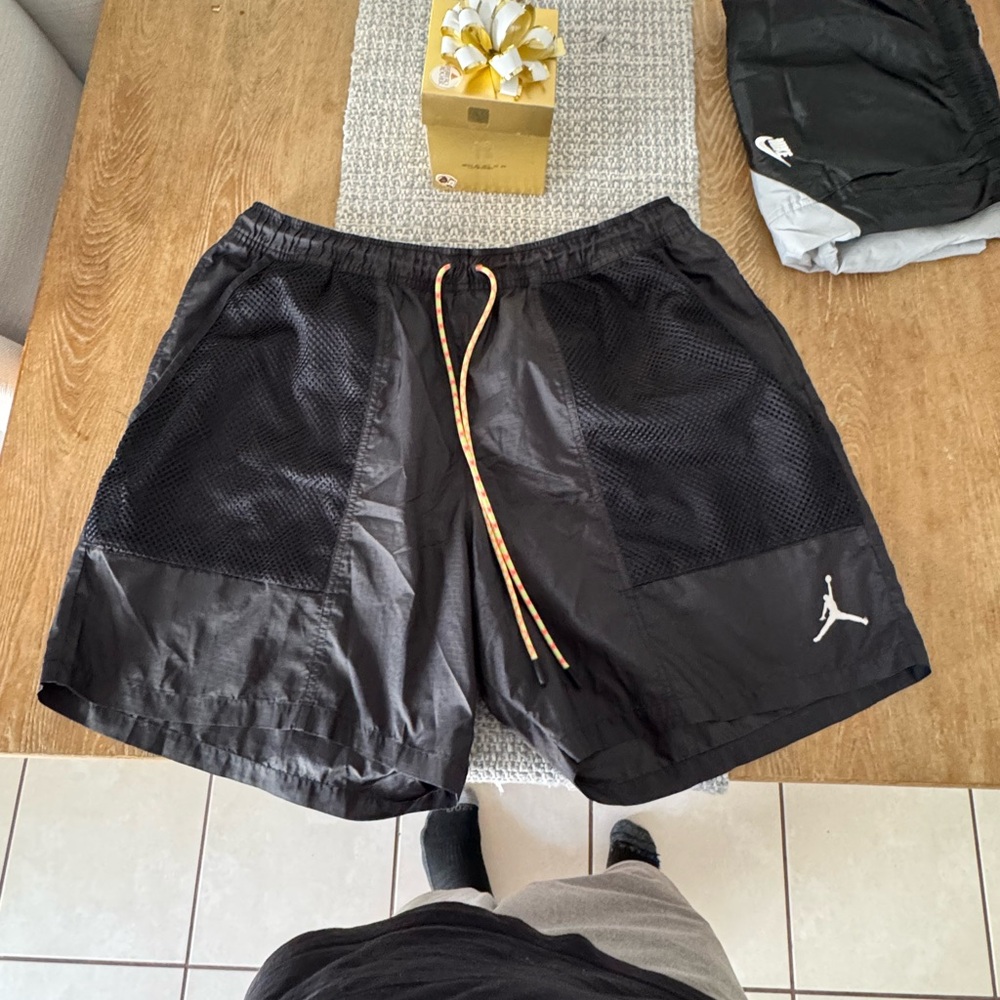 Jordan Black Athletic Shorts Relaxed Fit